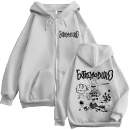 Extremoduro Tour 2025 Album Zipper Hoody Men Women Hip Hop Pop Music Zip Up Sweatshirt Y2K Casual Loose Long Sleeve Jacket Hoody
