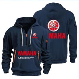 Spring Autumn men's Yamaha logo printed casual hoodie sportswear fleece warm jacket set shirt outdoor racing fan clothing 2026