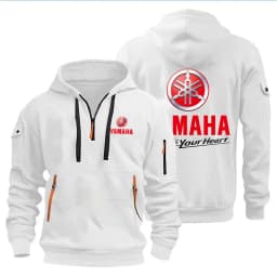 Spring Autumn men's Yamaha logo printed casual hoodie sportswear fleece warm jacket set shirt outdoor racing fan clothing 2026