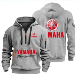 Spring Autumn men's Yamaha logo printed casual hoodie sportswear fleece warm jacket set shirt outdoor racing fan clothing 2026