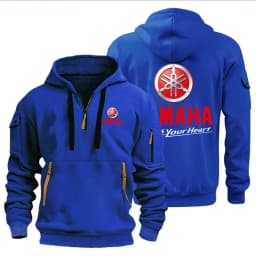 Spring Autumn men's Yamaha logo printed casual hoodie sportswear fleece warm jacket set shirt outdoor racing fan clothing 2026