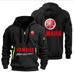 Spring Autumn men's Yamaha logo printed casual hoodie sportswear fleece warm jacket set shirt outdoor racing fan clothing 2026