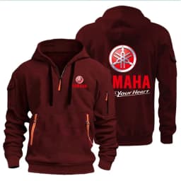 Spring Autumn men's Yamaha logo printed casual hoodie sportswear fleece warm jacket set shirt outdoor racing fan clothing 2026
