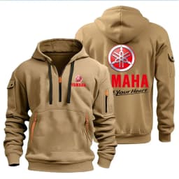 Spring Autumn men's Yamaha logo printed casual hoodie sportswear fleece warm jacket set shirt outdoor racing fan clothing 2026
