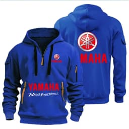 Spring Autumn men's Yamaha logo printed casual hoodie sportswear fleece warm jacket set shirt outdoor racing fan clothing 2026