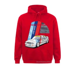 Men's Long Sleeve Pocket Sweatshirts Printing Red Car Plus Size Sweats Brand Good Quality Comfortable Tee Hoody