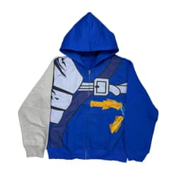 Y2K Japanese High Street Zipup Hoodie Ninja Casual Cosplay Print Anime Sweatshirt Daily Harajuku New Streetwear Unisex Boxy Tops