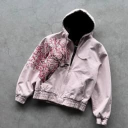 Harajuku American Retro Sakura Embroidery Pink Hoodie Y2K Jacket Men Women Oversized Gothic Streetwear Casual Fashion Outerwear