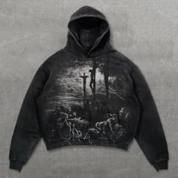 New Rock American Style Sweatshirts for Men Loose Hip Hop Y2k Clothes Korean Harajuku Fashion Simple Man Hoodies Novelty And In