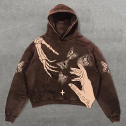 New Rock American Style Sweatshirts for Men Loose Hip Hop Y2k Clothes Korean Harajuku Fashion Simple Man Hoodies Novelty And In