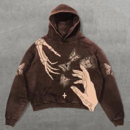 New Rock American Style Sweatshirts for Men Loose Hip Hop Y2k Clothes Korean Harajuku Fashion Simple Man Hoodies Novelty And In