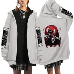 Japan Anime Bleach Kurosaki Ichigo Printed Hooded Men Women Zip Up Hoodies Casual Loose Sweatshirt Harajuku Unisex Zipper Jacket