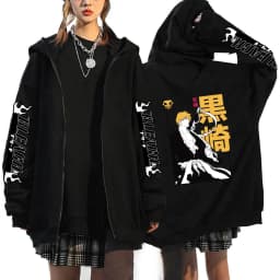 Japan Anime Bleach Kurosaki Ichigo Printed Hooded Men Women Zip Up Hoodies Casual Loose Sweatshirt Harajuku Unisex Zipper Jacket