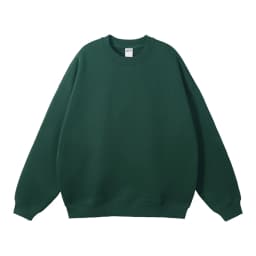 ZODF New 2025 Winter 350gsm Fleece Sweatshirts For Men Unisex Casual Loose Basic Solid O-Neck Thick Warm Pullovers HY0635