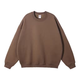 ZODF New 2025 Winter 350gsm Fleece Sweatshirts For Men Unisex Casual Loose Basic Solid O-Neck Thick Warm Pullovers HY0635
