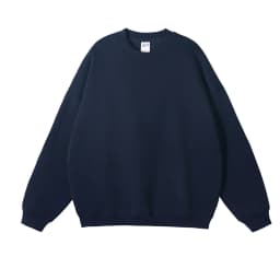 ZODF New 2025 Winter 350gsm Fleece Sweatshirts For Men Unisex Casual Loose Basic Solid O-Neck Thick Warm Pullovers HY0635