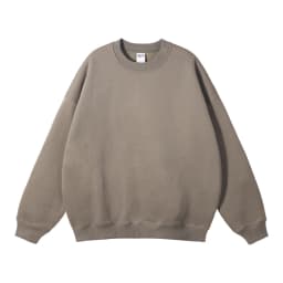 ZODF New 2025 Winter 350gsm Fleece Sweatshirts For Men Unisex Casual Loose Basic Solid O-Neck Thick Warm Pullovers HY0635