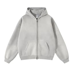 ZODF New Winter Men Batik Washed Zipper Hoodies Women Unisex Loose Thick Warm 360gsm Fleece Hooded Coat Sweatpants Set HY0713