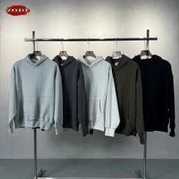 ZODF Fashion Winter Men 500gsm Fleece Hoodies Unisex Loose Fit Heavy Weight Thick Warm Hooded Pullovers Coats Streetwears HY0045