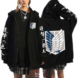 Autumn Fleece Long Sleeve Zipper Sweatshirts Harajuku Streetwear Hoodies Shield Print Loose Casual Zip Up Jacket Y2k Clothes