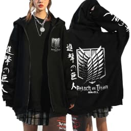 Autumn Fleece Long Sleeve Zipper Sweatshirts Harajuku Streetwear Hoodies Shield Print Loose Casual Zip Up Jacket Y2k Clothes