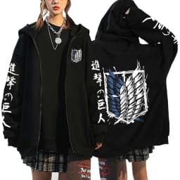Autumn Fleece Long Sleeve Zipper Sweatshirts Harajuku Streetwear Hoodies Shield Print Loose Casual Zip Up Jacket Y2k Clothes