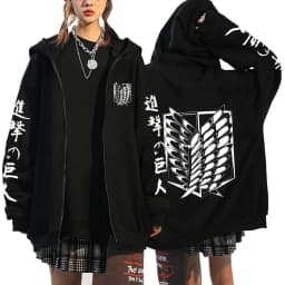 Autumn Fleece Long Sleeve Zipper Sweatshirts Harajuku Streetwear Hoodies Shield Print Loose Casual Zip Up Jacket Y2k Clothes