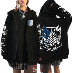 Autumn Fleece Long Sleeve Zipper Sweatshirts Harajuku Streetwear Hoodies Shield Print Loose Casual Zip Up Jacket Y2k Clothes