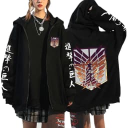 Autumn Fleece Long Sleeve Zipper Sweatshirts Harajuku Streetwear Hoodies Shield Print Loose Casual Zip Up Jacket Y2k Clothes