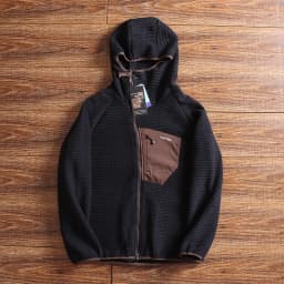 Men's Casual Fleece Jacket Autumn Winter Warm Self-Heating Hoodie Standard Fit Polyester Fiber Long Sleeve Zipper Closure Pla...