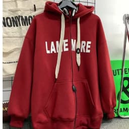 Heavyweight Fleece Hoodie Autumn Winter 2023 New American Trendy Brand Men's Long Sleeve Top Couple Outfit Casual Streetwear