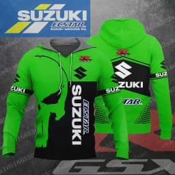 suzuki 2026 New Racing Men's and Women's Motorcycle Enthusiasts Sports and Leisure Zipper Hoodie