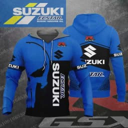 suzuki 2026 New  Racing Men's and Women's Motorcycle Enthusiasts Sports and Leisure Zipper Hoodie