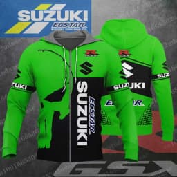 suzuki 2026 New Racing Men's and Women's Motorcycle Enthusiasts Sports and Leisure Zipper Hoodie