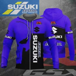 suzuki 2026 New Racing Men's and Women's Motorcycle Enthusiasts Sports and Leisure Zipper Hoodie