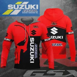 suzuki 2026 New Racing Men's and Women's Motorcycle Enthusiasts Sports and Leisure Zipper Hoodie