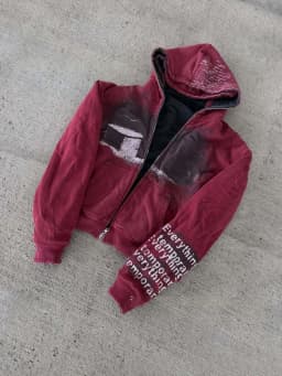 Unisex Y2K Heavyweight Hoodie Double-Sided Print Dark Grunge Harajuku Streetwear Personalized Design for Niche Market