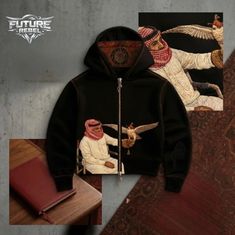 Y2K Desert Eagle Print Hoodie Unisex Streetwear Pattern Embroidery Sweatshirt Harajuku Culture Hip Hop Casual Pullover Hoodies