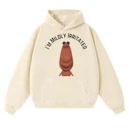 Funny I'm Mildly Irritated Marcus The Worm Meme Hoodie Humor Men Women Hoody Sweatshirt Autumn Winter Oversized Casual Pullover