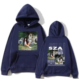 SZA Ctrl Music Album Cover Print Hoodies Men Women Fashion Hoodie Oversized Hip Hop Retro Sweatshirt Casual Fleece Streetwear