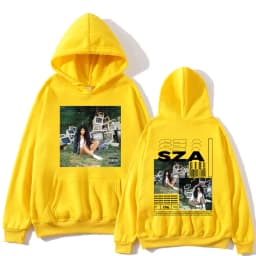 SZA Ctrl Music Album Cover Print Hoodies Men Women Fashion Hoodie Oversized Hip Hop Retro Sweatshirt Casual Fleece Streetwear