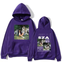 SZA Ctrl Music Album Cover Print Hoodies Men Women Fashion Hoodie Oversized Hip Hop Retro Sweatshirt Casual Fleece Streetwear