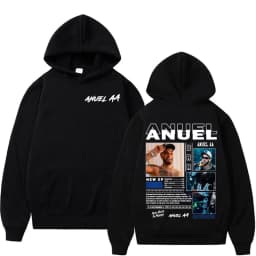 Rapper Anuel AA Real Hasta La Muerte Hoodies Men Women Hip Hop Retro Style Sweatshirt Pullover Harajuku Fashion Oversized Hooded