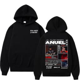 Rapper Anuel AA Real Hasta La Muerte Hoodies Men Women Hip Hop Retro Style Sweatshirt Pullover Harajuku Fashion Oversized Hooded