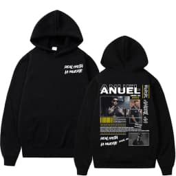 Rapper Anuel AA Real Hasta La Muerte Hoodies Men Women Hip Hop Retro Style Sweatshirt Pullover Harajuku Fashion Oversized Hooded