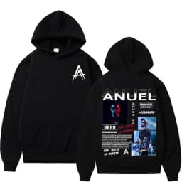 Rapper Anuel AA Real Hasta La Muerte Hoodies Men Women Hip Hop Retro Style Sweatshirt Pullover Harajuku Fashion Oversized Hooded