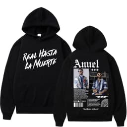 Rapper Anuel AA Real Hasta La Muerte Hoodies Men Women Hip Hop Retro Style Sweatshirt Pullover Harajuku Fashion Oversized Hooded