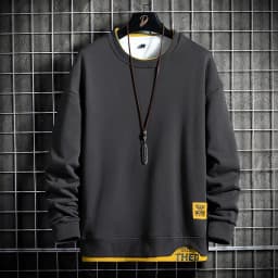 2027 Spring Autumn Men Hoodies Fashion Men Long Sleeve Sweatshirt Patchwork Hoodie Letter Print Quality Jogger Pullovers Male