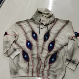 American Vintage Harajuku High Street Eye Embroidered Men Hoodie Women Sports Shirt Y2K Casual Top Streetwear Hoodie