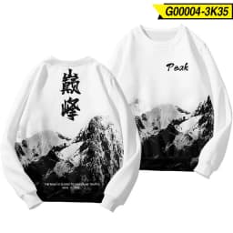 Chinese Dragon Print Hoodie Sweatshirt Autumn Japanese Casual Oversized Sweatshirts Hip Hop Pullover Women Men Clothing